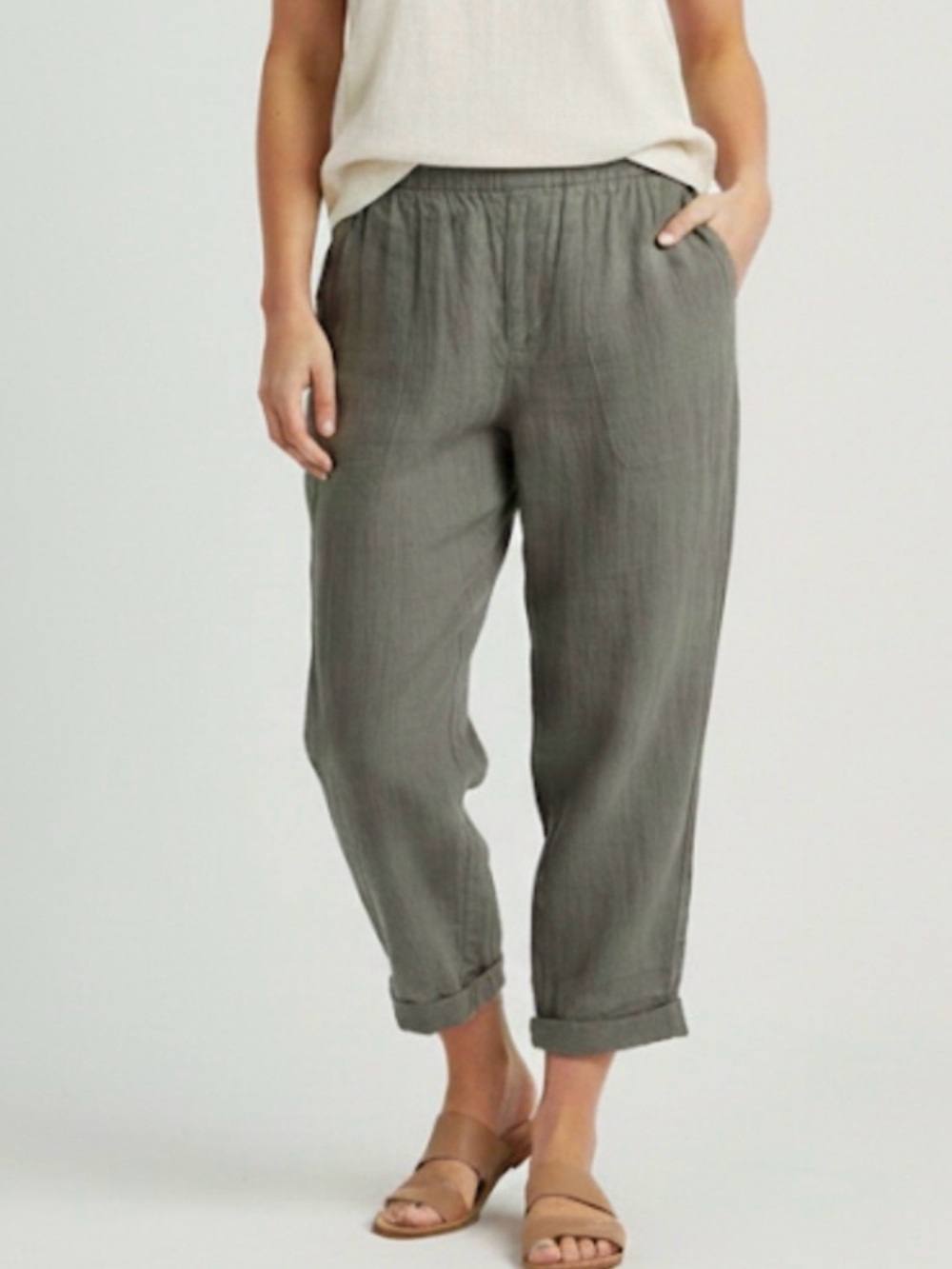 Organic Coastal Double Gauze Tapered Pull-On Pant